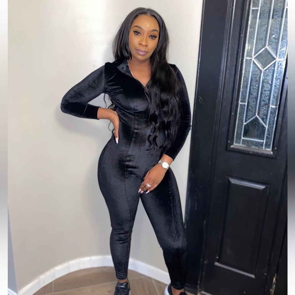Black jump suit